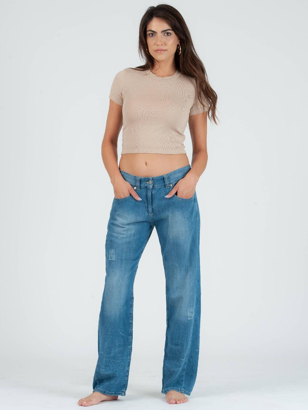 lucca couture NICOLE ROUND NECK CROPPED TEE-SAND