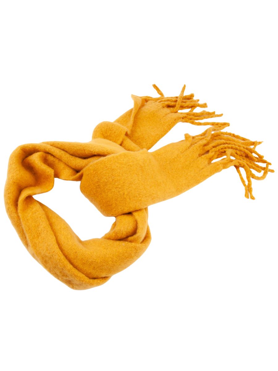 lucca couture PISTA THICK KNIT SCARF-MUSTARD
