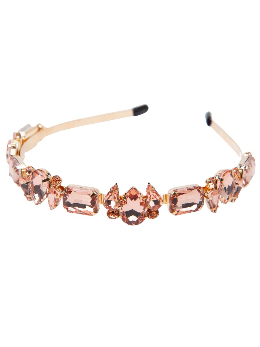 lucca couture POSH GEMS HEADBAND-BLUSH