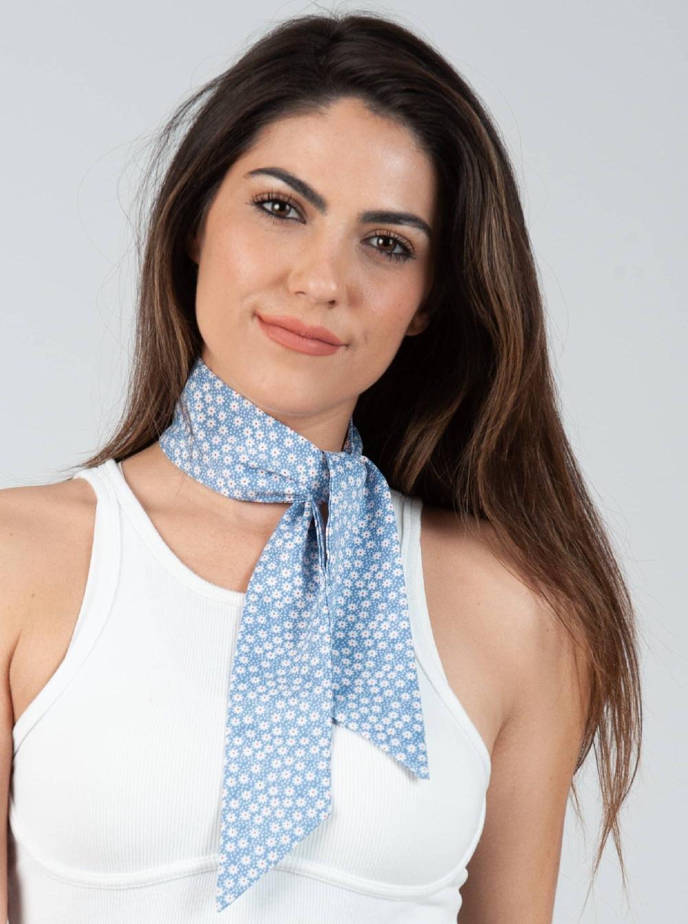 lucca couture PRAIRIE SCARF-SKY DITZY