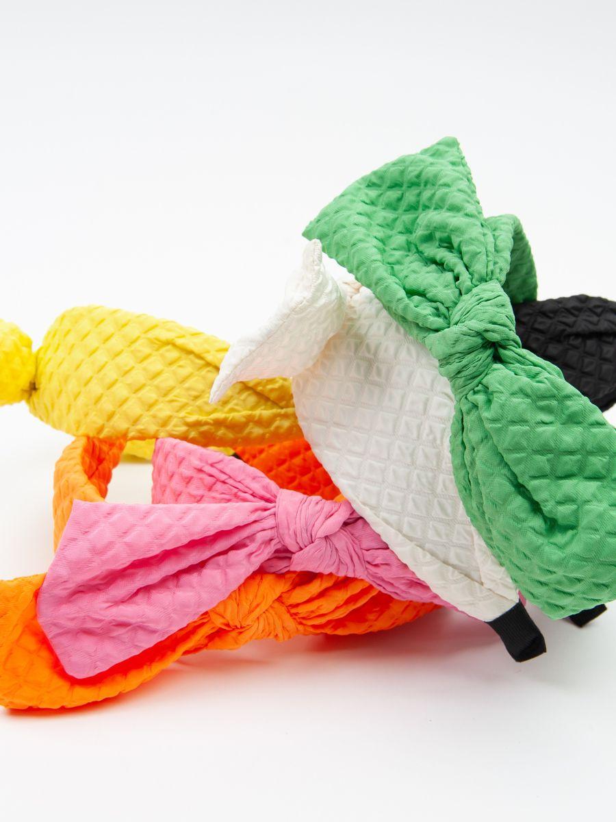 lucca couture QUILTED BOWS HEADBAND