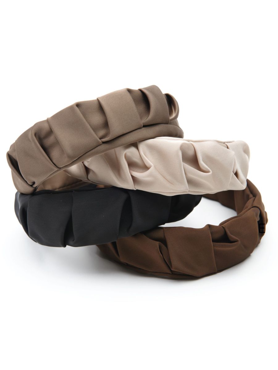 lucca couture SMOKESHOW SATIN HEADBAND