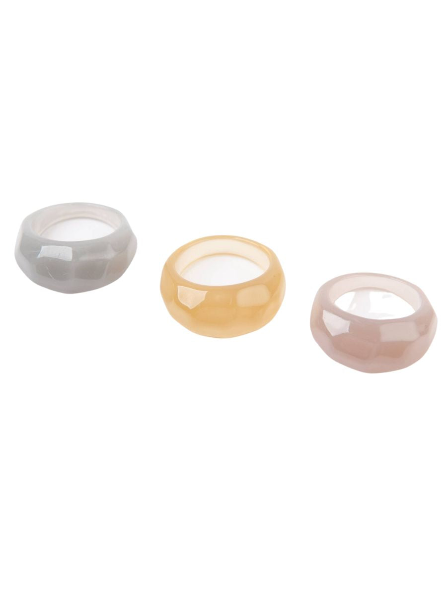 lucca couture STONEY MIX RESIN RING