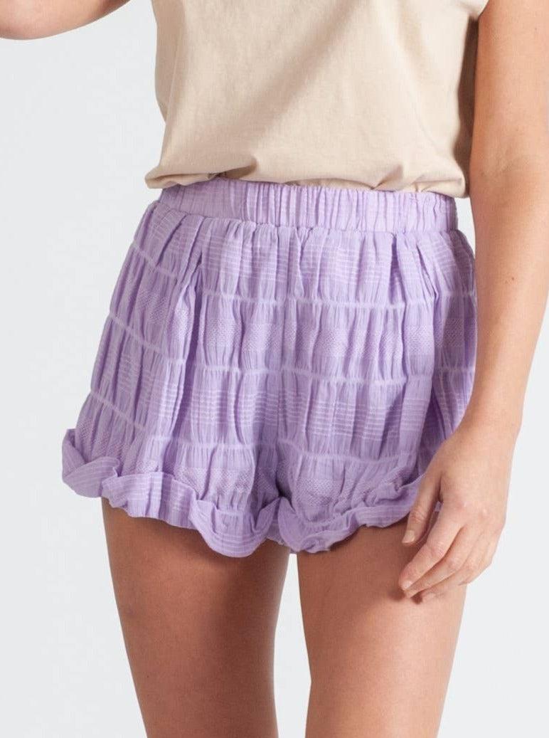 lucca couture SUSANNAH BLOOMER SHORTS-LILAC