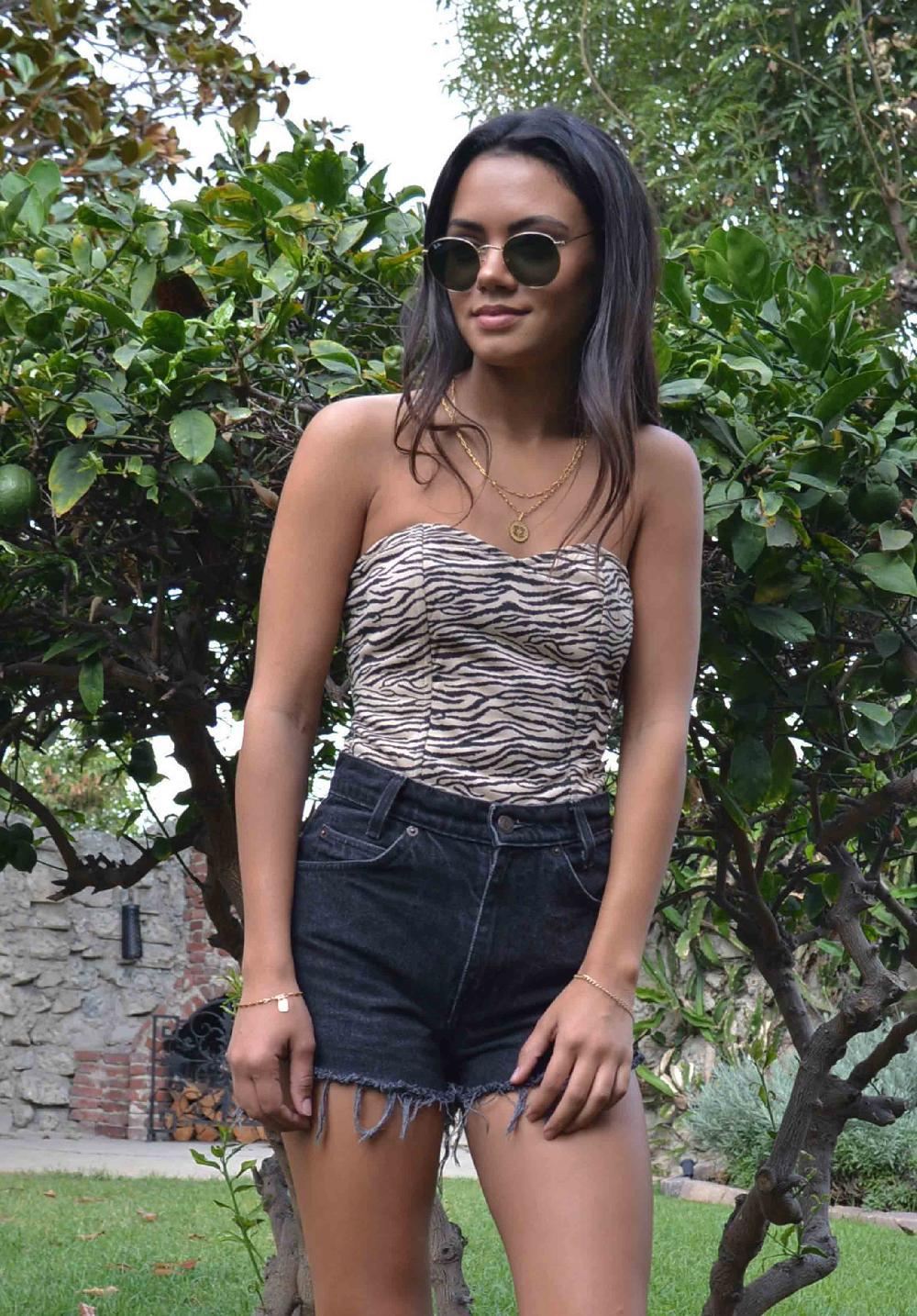 lucca couture TAIGE SWEETHEART CORSETTE-TIGER