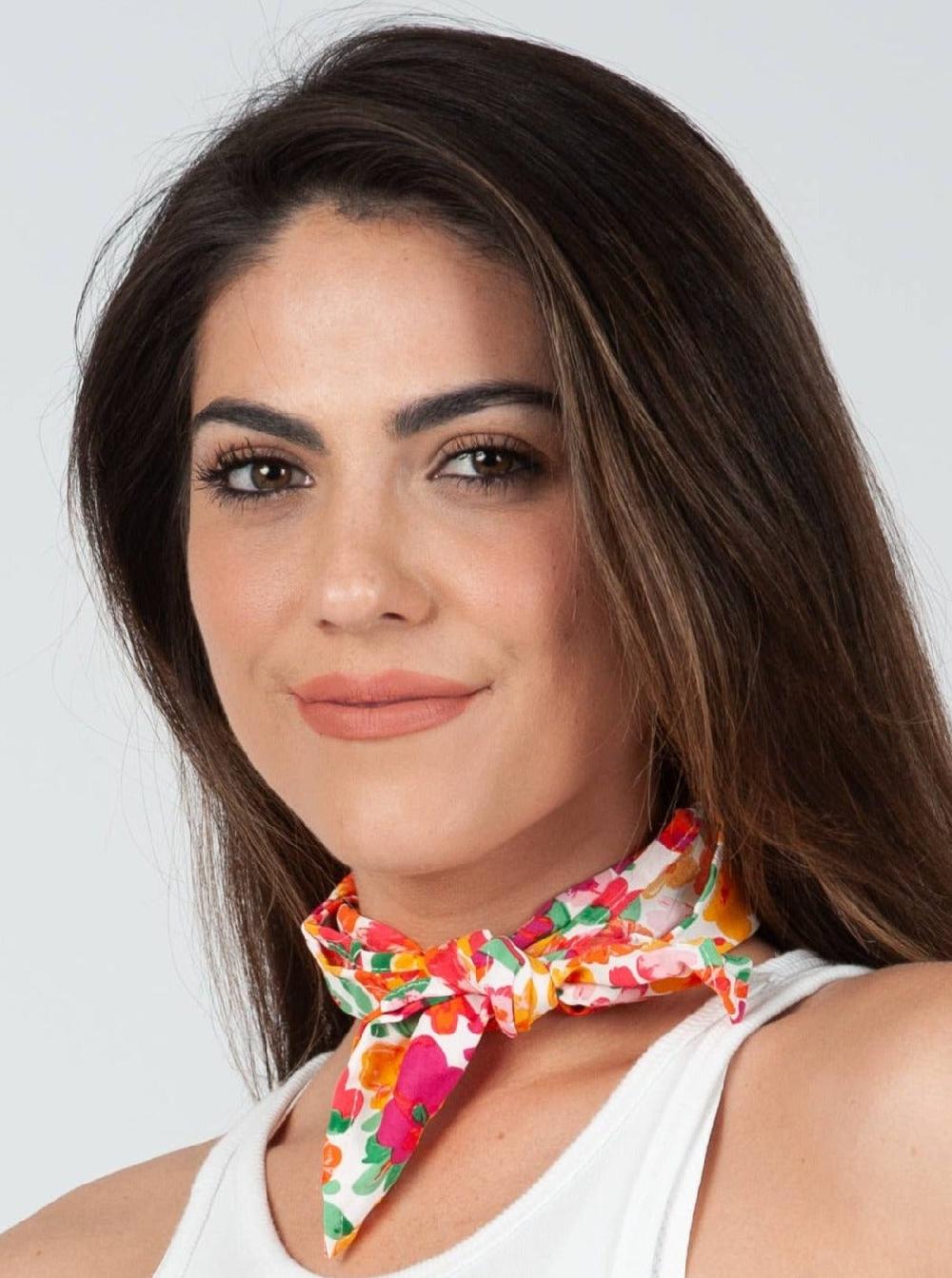 lucca couture TALIA SATIN SCARF-BOUQUET