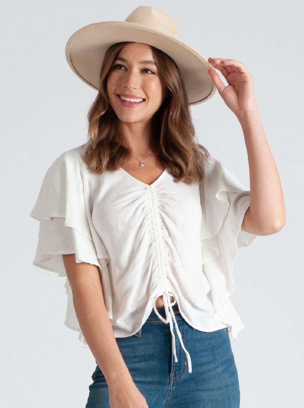 lucca couture TANYA TOP-WHITE
