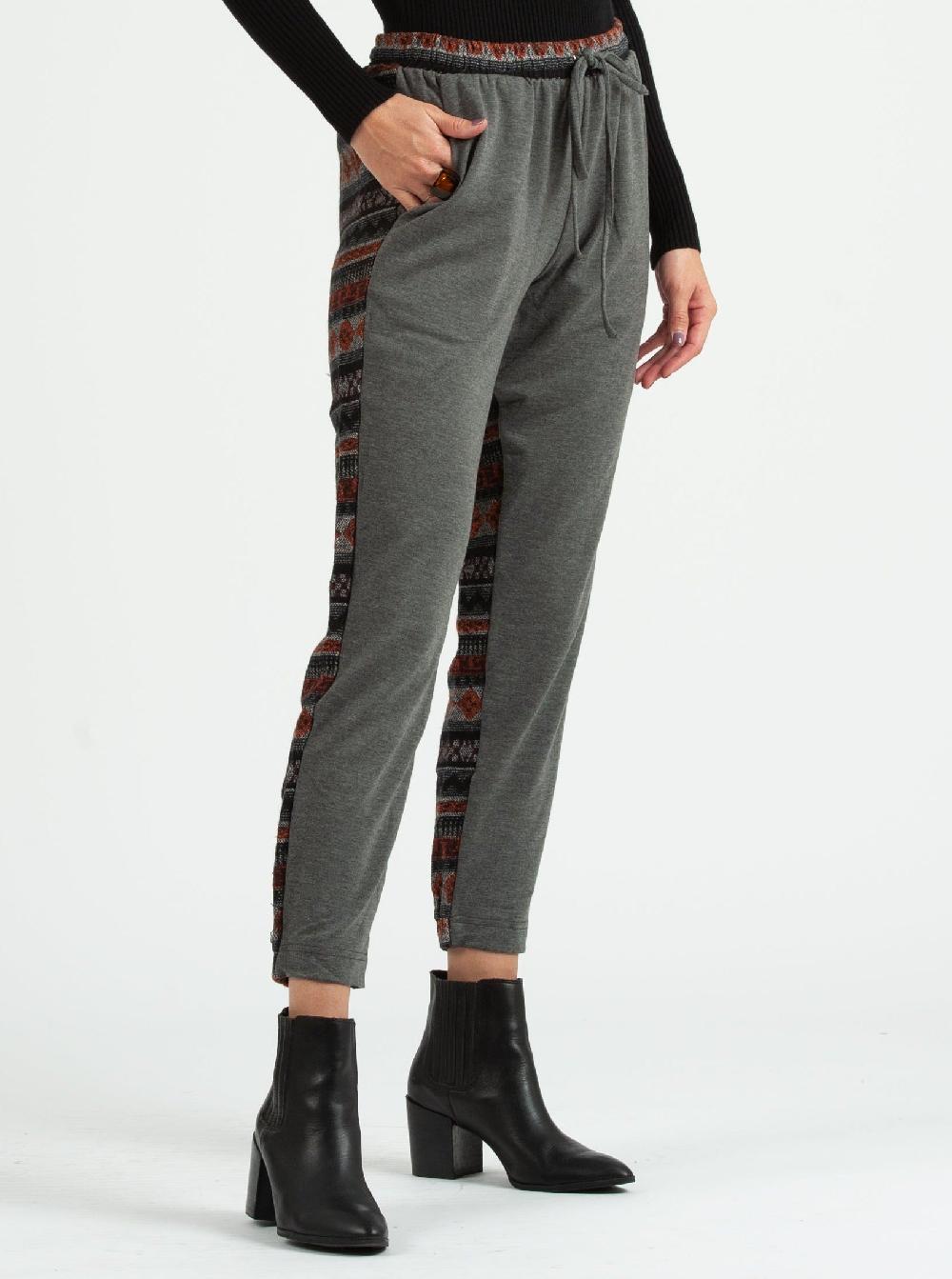 lucca couture TARYN MIXED MEDIA JOGGER-BLACK