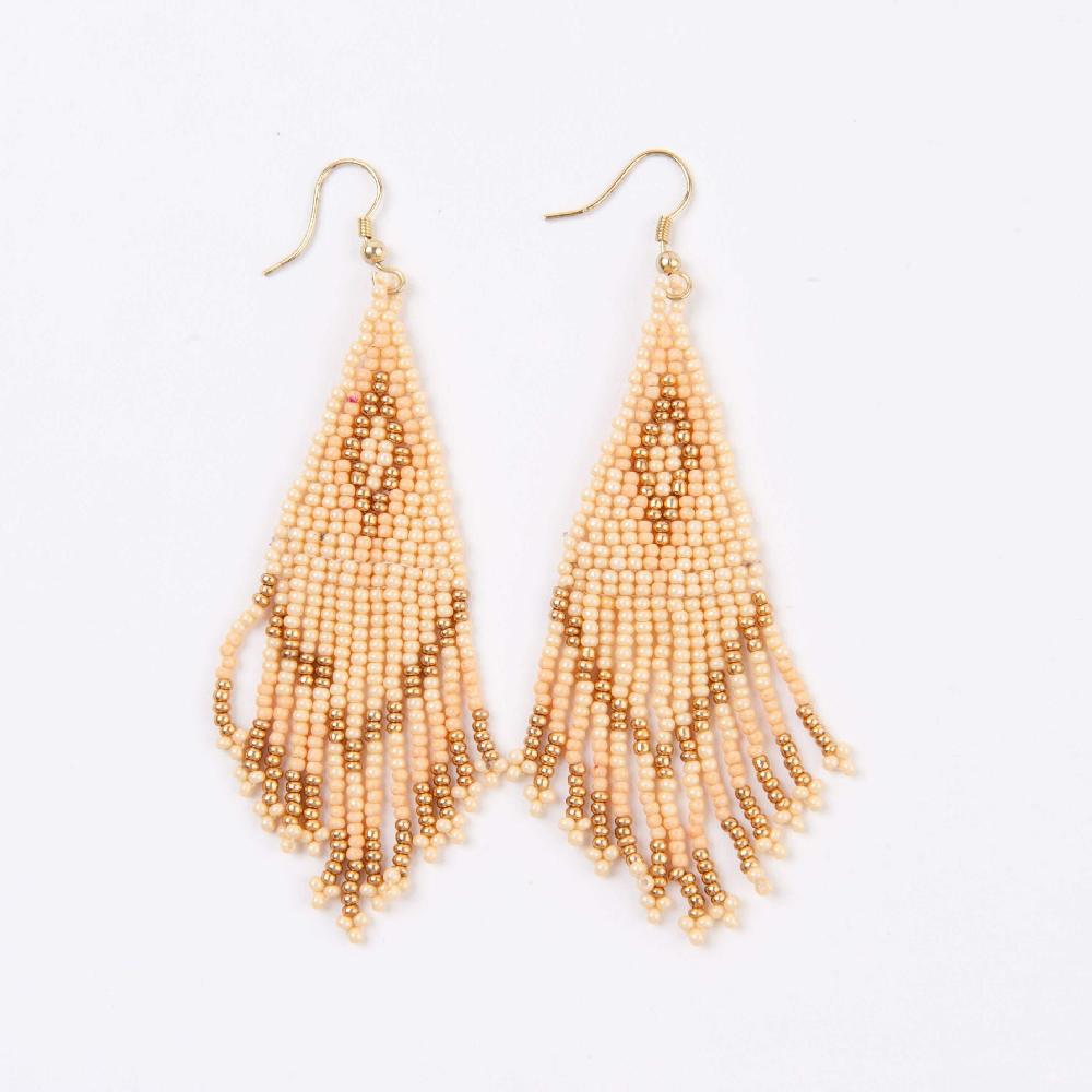 lucca couture TEMPE earring - IVORY/GOLD
