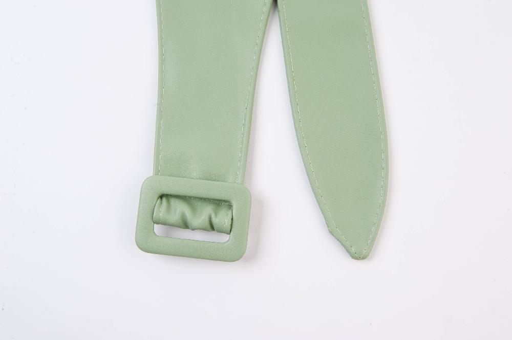 lucca couture TISHA SQ BUCKLE VEGAN BELT - MINT