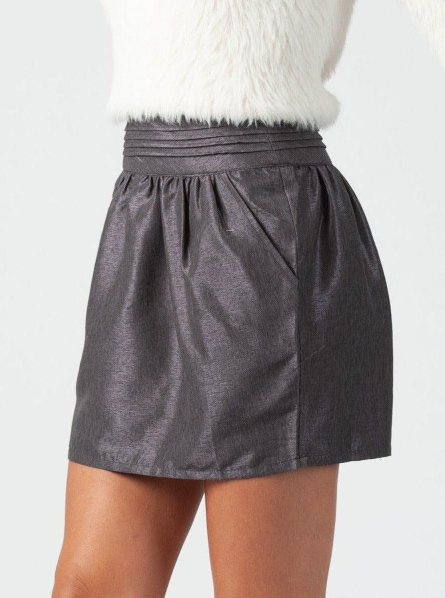 lucca couture VIOLA LAMP SHADE SKIRT-BLACK
