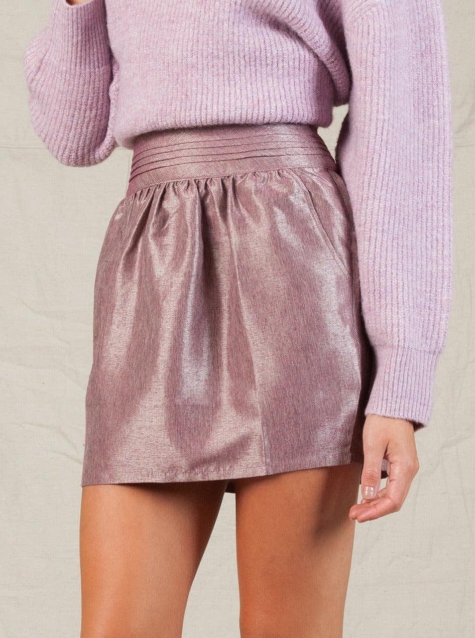 lucca couture VIOLA LAMP SHADE SKIRT-RASPBERRY