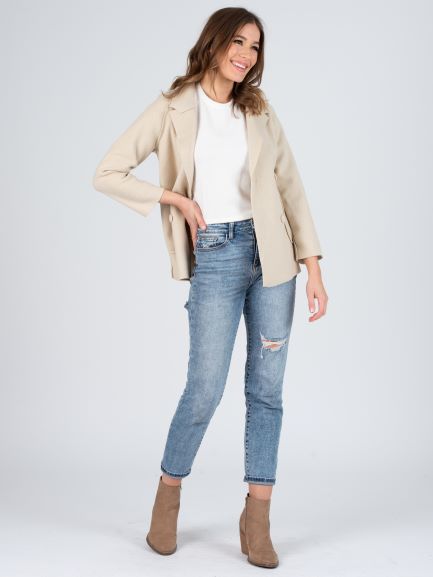 lucca couture WESTRIDGE BLAZER JACKET-IVORY