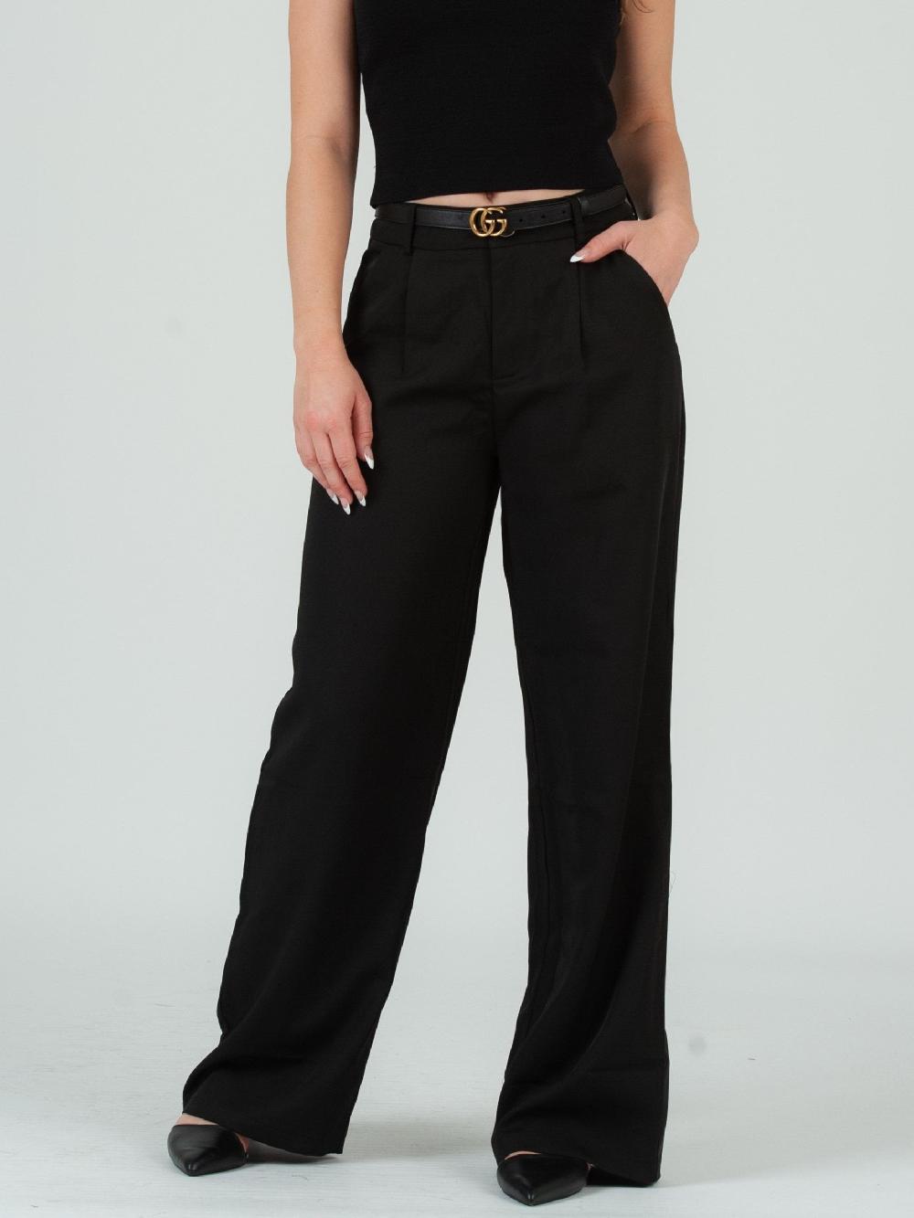lucca couture Women’s Classic Trousers-Black