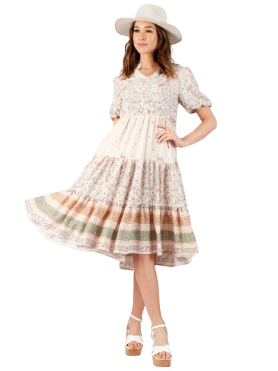 lucca couture Women's Floral Print Dress