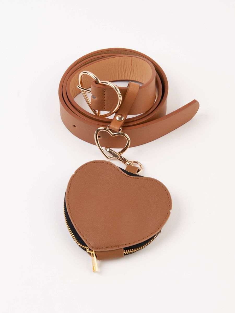 lucca couture Women's Heart Shape Belt Bag