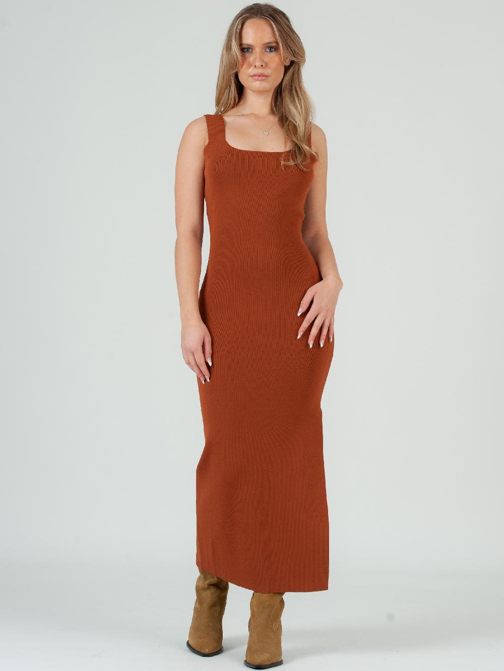 lucca couture Women's Knit Midi Dress