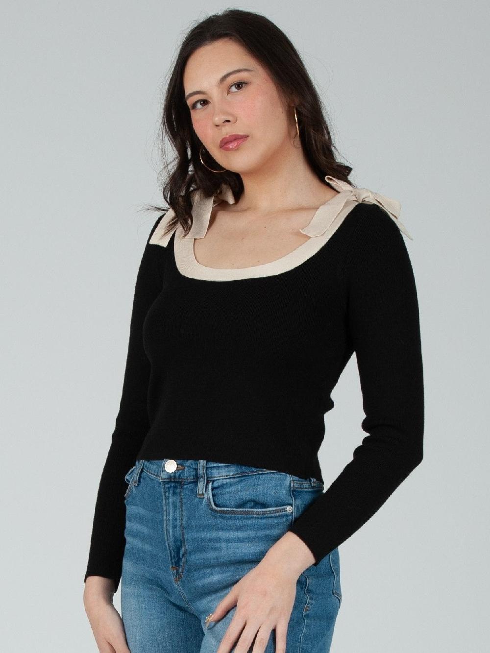 lucca couture Women's Knit Sweater Top