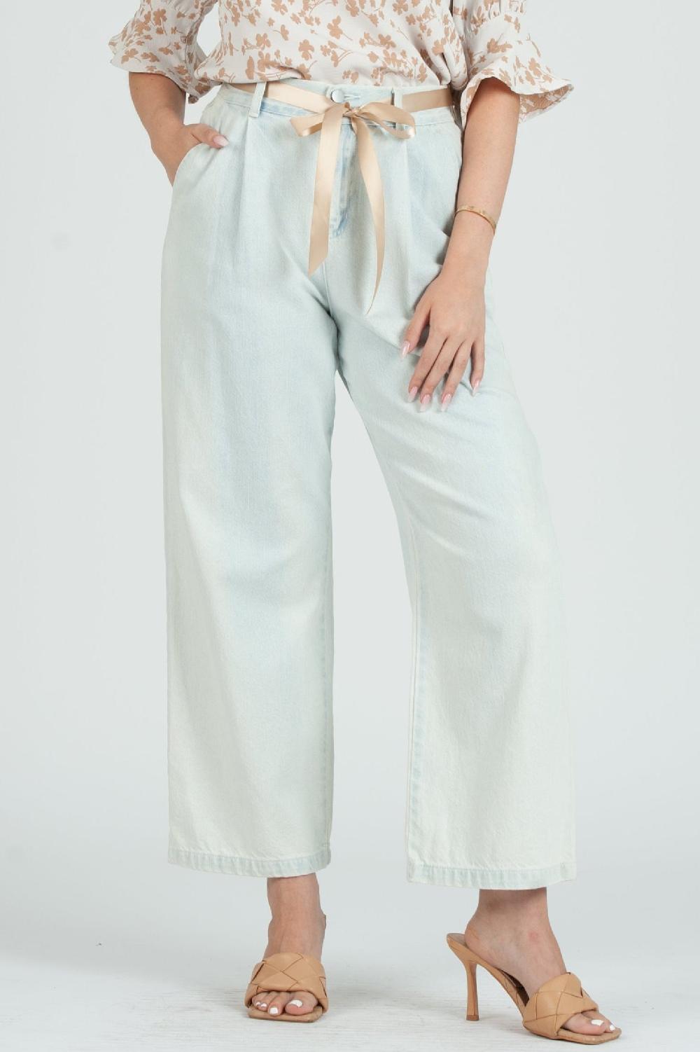 lucca couture Women's Light Denim High Waist Jeans