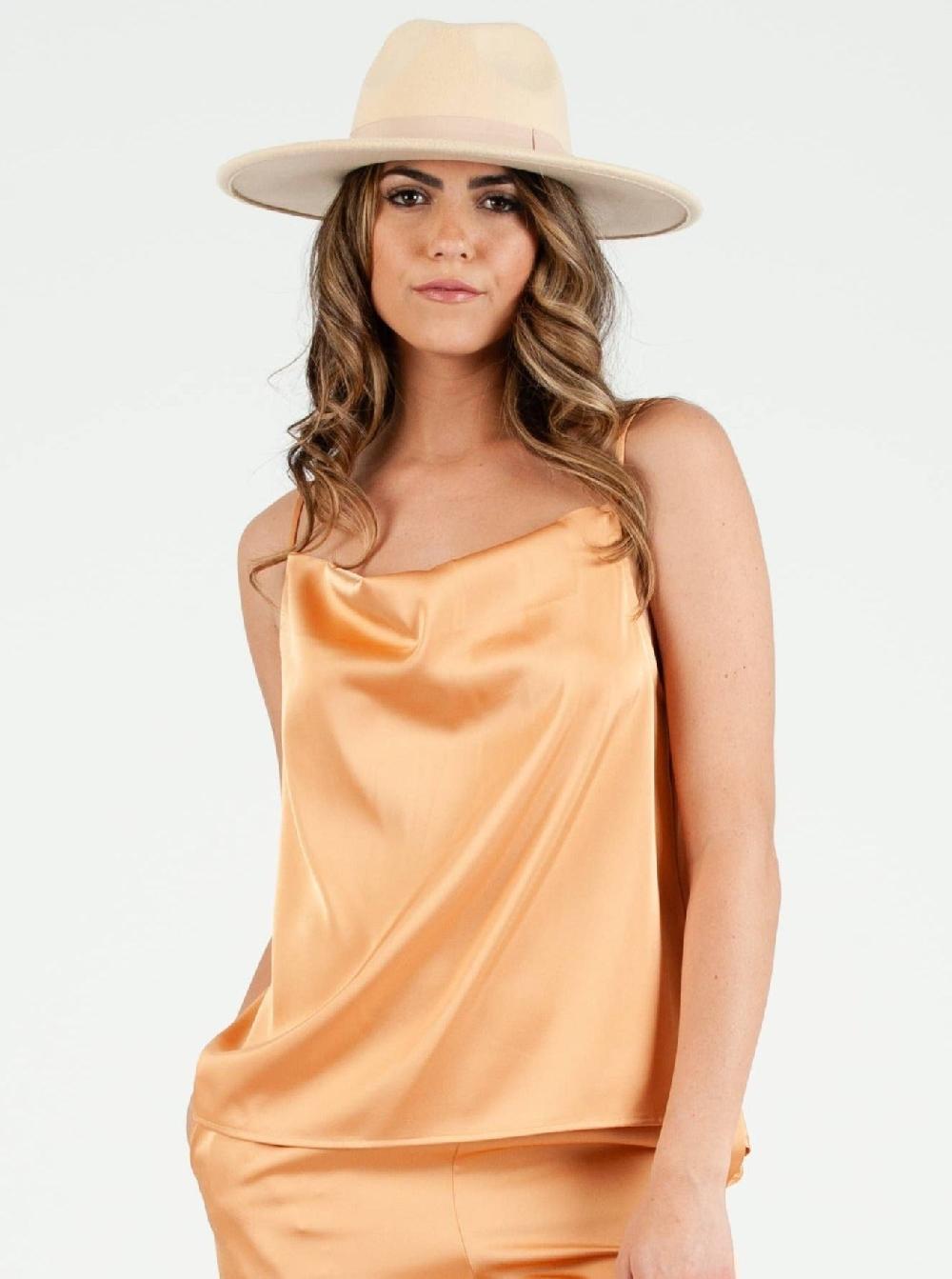 lucca couture Women's Satin Cami Top