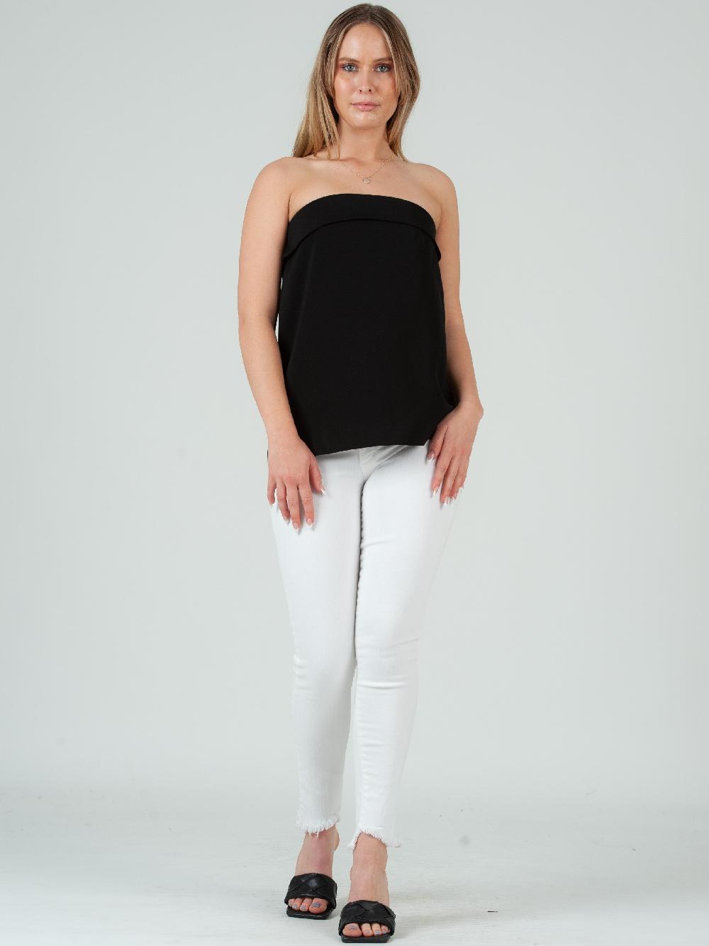 lucca couture Women's Strapless Top