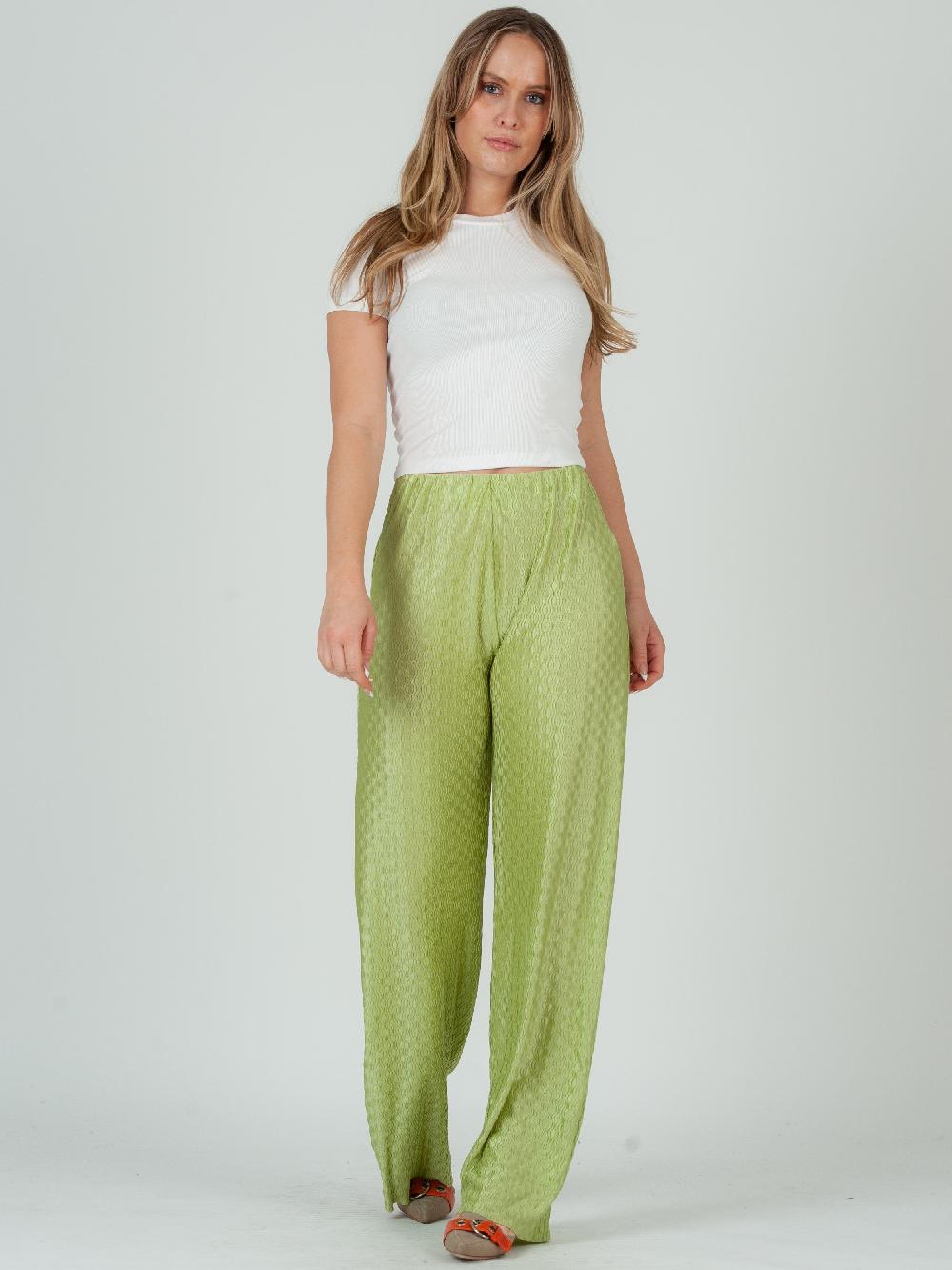 lucca couture Women's Textured Pull on Pants