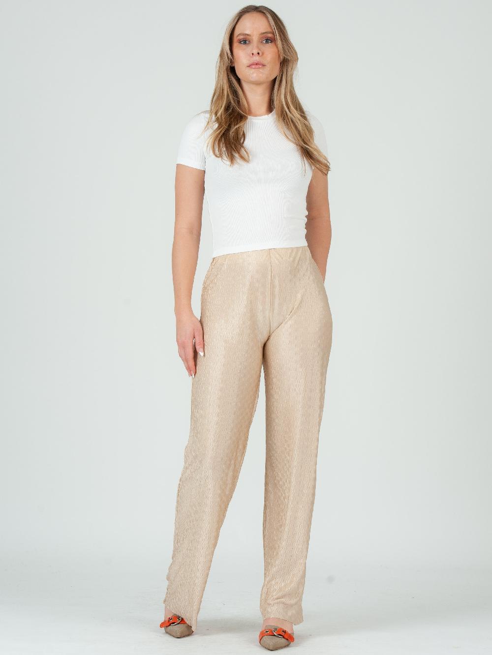 lucca couture Women's Textured Pull on Pants