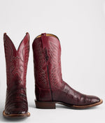 Lucchese Bootmake Bryan Exotic Boot - Black Cherry/Sangria