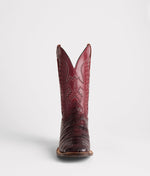Lucchese Bootmake Bryan Exotic Boot - Black Cherry/Sangria