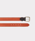 Lucchese Bootmake Full Quill Ostrich Belt - Black Cherry