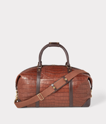Lucchese Bootmake Giant Gator Duffle - Large - Chocolate