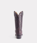 Lucchese Bootmake Kip Lizard Cowboy Boot - Black Cherry