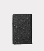 Lucchese Bootmake Bifold Wallet – Ostrich - Black