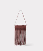 lucchese bootmake Bowie Suede Fringe Clutch