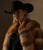 Lucchese Bootmake Canadian Red Fox Jacket - Caramel