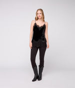 Lucchese Bootmake Darlene Velvet Lace Cami