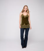 Lucchese Bootmake Darlene Velvet Lace Cami