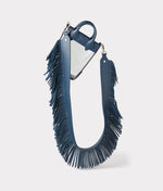 lucchese bootmake Fringe Handbag Strap - Navy