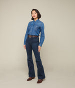Lucchese Bootmake Hadley High-Waist Flare Jean
