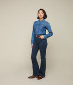Lucchese Bootmake Hadley High-Waist Flare Jean