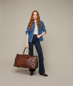 Lucchese Bootmake Intagliare Weekender Bag