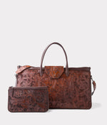 lucchese bootmake Intagliare Weekender Bag