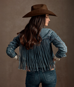 Lucchese Bootmake Justine Fringe Denim Jacket