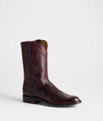 Lucchese Bootmake Kennedy Roper Boot - Black Cherry