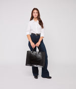 Lucchese Bootmake Large Alice Exotic Book Tote