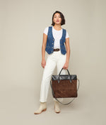 Lucchese Bootmake Large Roma Suede Tote