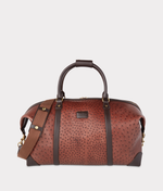 lucchese bootmake Ostrich Duffle - Large - Chocolate