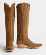 Lucchese Bootmake Priscilla Suede Boot - Espresso