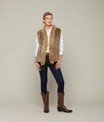 Lucchese Bootmake Rabbit Fur Vest - Natural