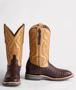 Lucchese Bootmake Rowdy Caiman Boot - Chocolate